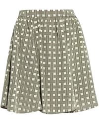 KENZO - Plaid-Print Mini Skirt - Lyst