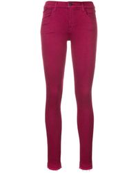 J Brand Vaqueros pitillo - Rojo