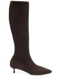 Casadei - Giselle Kitten-Heel Boots - Lyst
