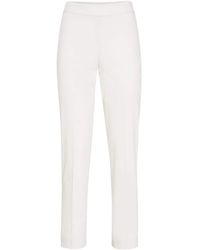 Brunello Cucinelli - Pantalones capri con diseño stretch - Lyst