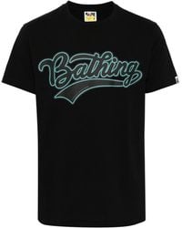 A Bathing Ape - Logo-Print Cotton T-Shirt - Lyst