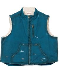 KAMIYA - Canotta Effetto Vissuto Con Zip - Lyst