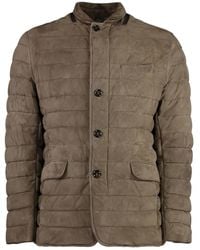 Moorer - Zavyer Quilted Suede Jacket - Lyst