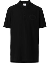Burberry - Oak Leaf Crest Cotton Piqué Polo Shirt - Lyst