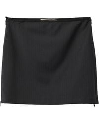 Paloma Wool - Lumieti Pinstripe-Pattern Zip-Detail Mini Skirt - Lyst