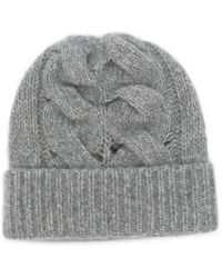 Lorena Antoniazzi - Cable-Knit Beanie Hat - Lyst
