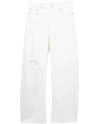 Helmut Lang - Jean Évasé À Effet Usé - Lyst