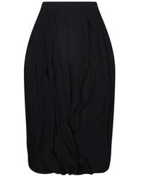 Junya Watanabe - Draped Asymmetric Midi Skirt - Lyst