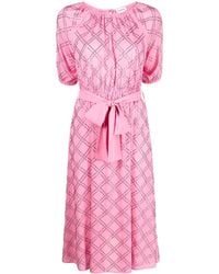 P.A.R.O.S.H. - Kleid Mit Gürtel - Lyst