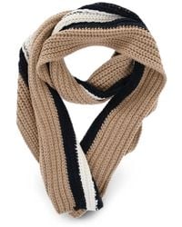 DSquared² - Striped Ribbed-Knit Scarf - Lyst