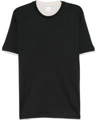 Eleventy - Crew-Neck Layered Cotton T-Shirt - Lyst