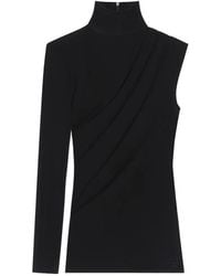 Courreges - Top Drapeado Con Una Sola Manga - Lyst