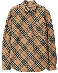 Burberry - Camicia Con Motivo Vintage Check - Lyst