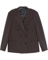 Magda Butrym - Blazer Doppiopetto A Righe - Lyst