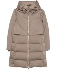 DUNO - Padded-Panel Hooded Coat - Lyst