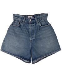 Agolde - Lyonne High-Waisted Shorts - Lyst