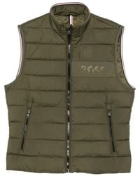 BOSS - Gilet Matelassé À Logo Imprimé - Lyst