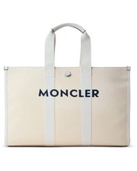 Moncler - Logo Canvas Tote Bag - Lyst