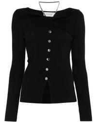 Sportmax - Button-Up Necklace-Detail Cardigan - Lyst