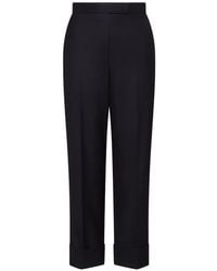 Thom Browne - Pantalones De Esmoquin Super 120's De Lana Y Sarga - Lyst