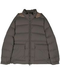 Corneliani - Hooded Quilted Puffer Jacket - Lyst