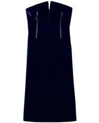 Tom Ford - Strapless Grosgrain-Trimmed Midi Dress - Lyst