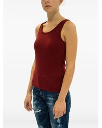 LA ROSE - Knitted Tank Top - Lyst