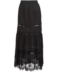 Fleur du Mal - Juliet Lace Maxi Skirt - Lyst