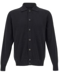 FILIPPO DE LAURENTIIS - Button-Fastening Polo-Collar Cardigan - Lyst