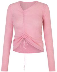 Cecilie Bahnsen - Ussi Ruched-detailing Cardigan - Lyst