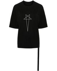 Rick Owens - T-shirt Walrus à motif étoile imprimé - Lyst
