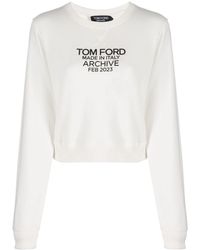 Tom Ford - Logo-print Cotton Sweatshirt - Lyst