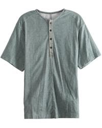 Ziggy Chen - Henly-Neck T-Shirt - Lyst
