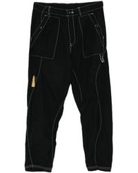 Undercover - Contrast-Stitch Tapered Pants - Lyst