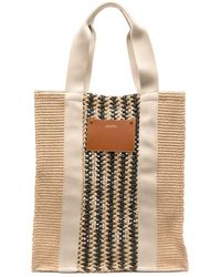 Isabel Marant - Striped Woven Tote Bag - Lyst