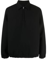 Sacai - Classic Collar Half-zip Shirt - Lyst