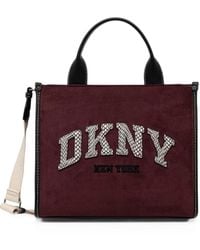 DKNY - Hadlee Logo-Patch Tote Bag - Lyst