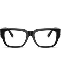 Versace - Medusa Rectangle-Frame Glasses - Lyst