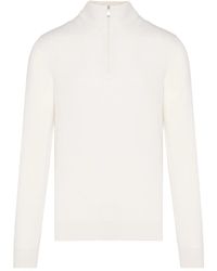 Barba Napoli - Zip-Neck Cashmere Sweater - Lyst