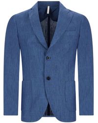 120% Lino - Blazer En Lin À Simple Boutonnage - Lyst