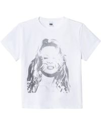 RE/DONE - X Pamela Anderson Cotton T-shirt - Lyst