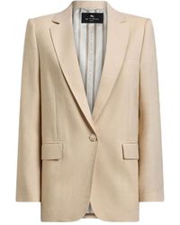Etro - Jacquard Paisley Single-Breasted Blazer - Lyst