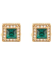 Dolce & Gabbana Gemelli quadrati con strass - Metallizzato
