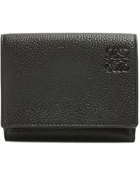 Loewe - Trifold Leather Wallet - Lyst