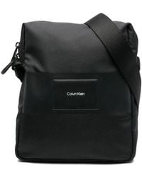 Calvin Klein - Logo-Patch Shoulder Bag - Lyst