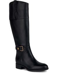 Geox - Kniehohe Stiefel mit Schnallenverschluss - Lyst