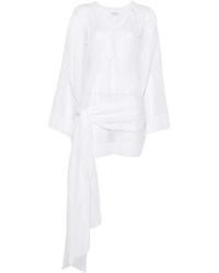 ANDAMANE - Vestido Corto Con Cordones - Lyst