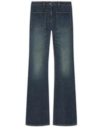 Courreges - Jean À Logo Brodé Ac - Lyst