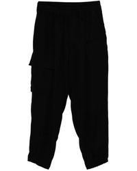 Yohji Yamamoto - Gabardine Flap-Pocket Trousers - Lyst