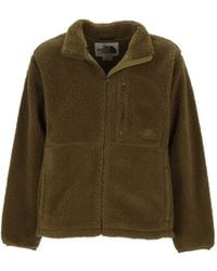 The North Face - Extreme Pile 2 Fleece Zip-Up Bomber Jacket - Lyst
